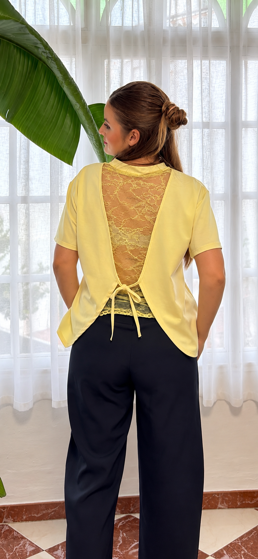 Camiseta encaje