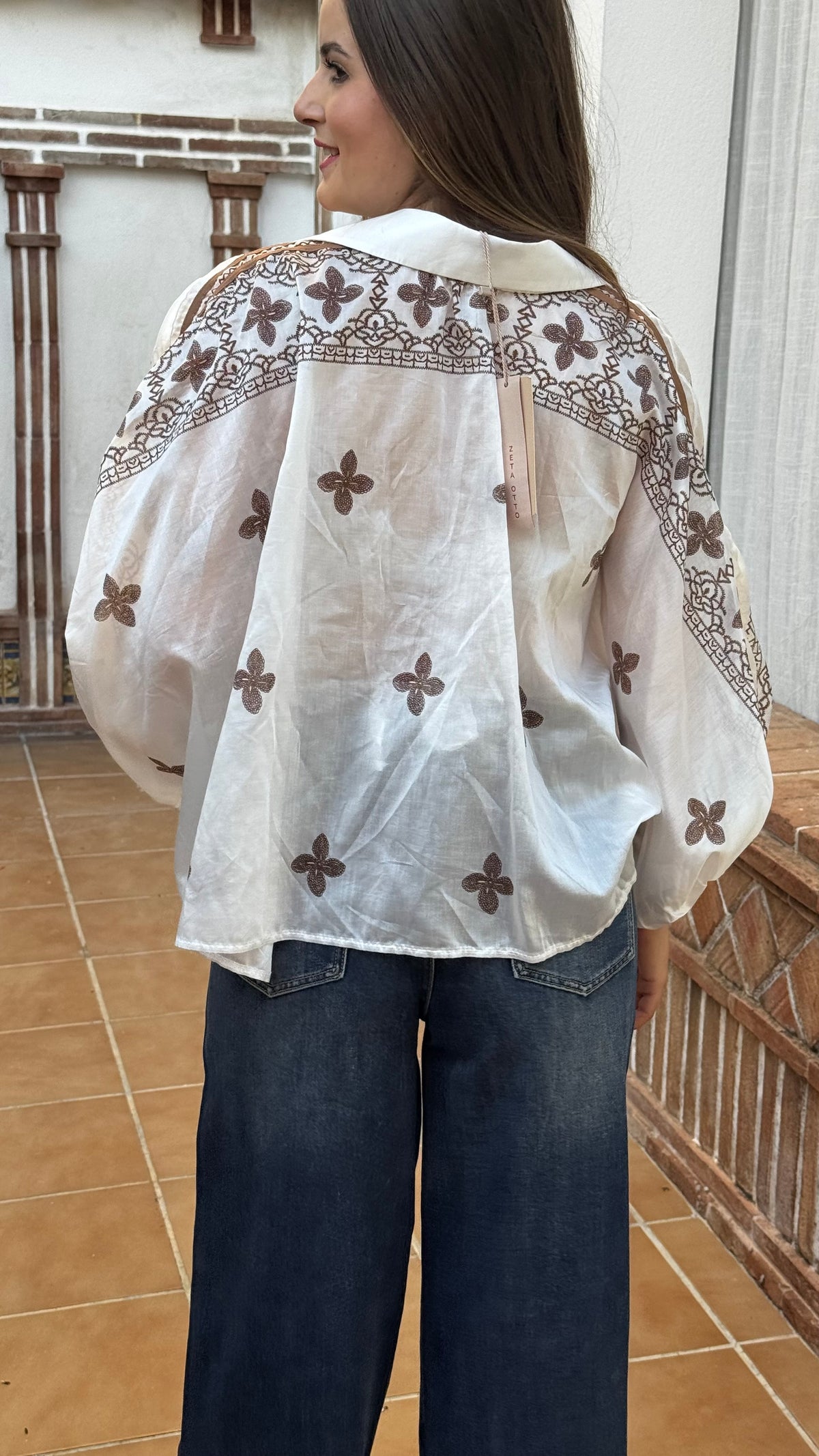 Camisa boho Gasa