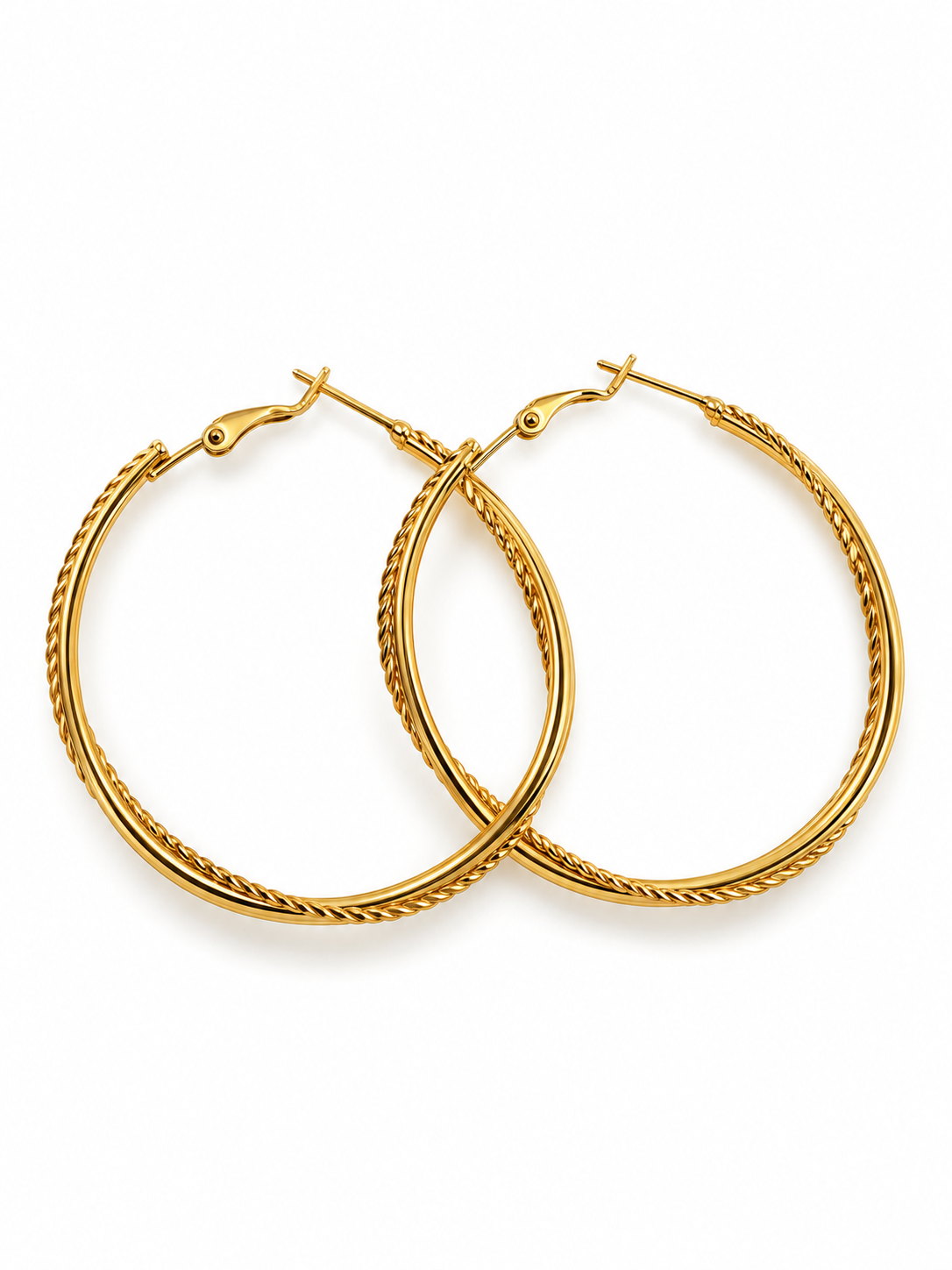 Aros dorado acero inoxidable