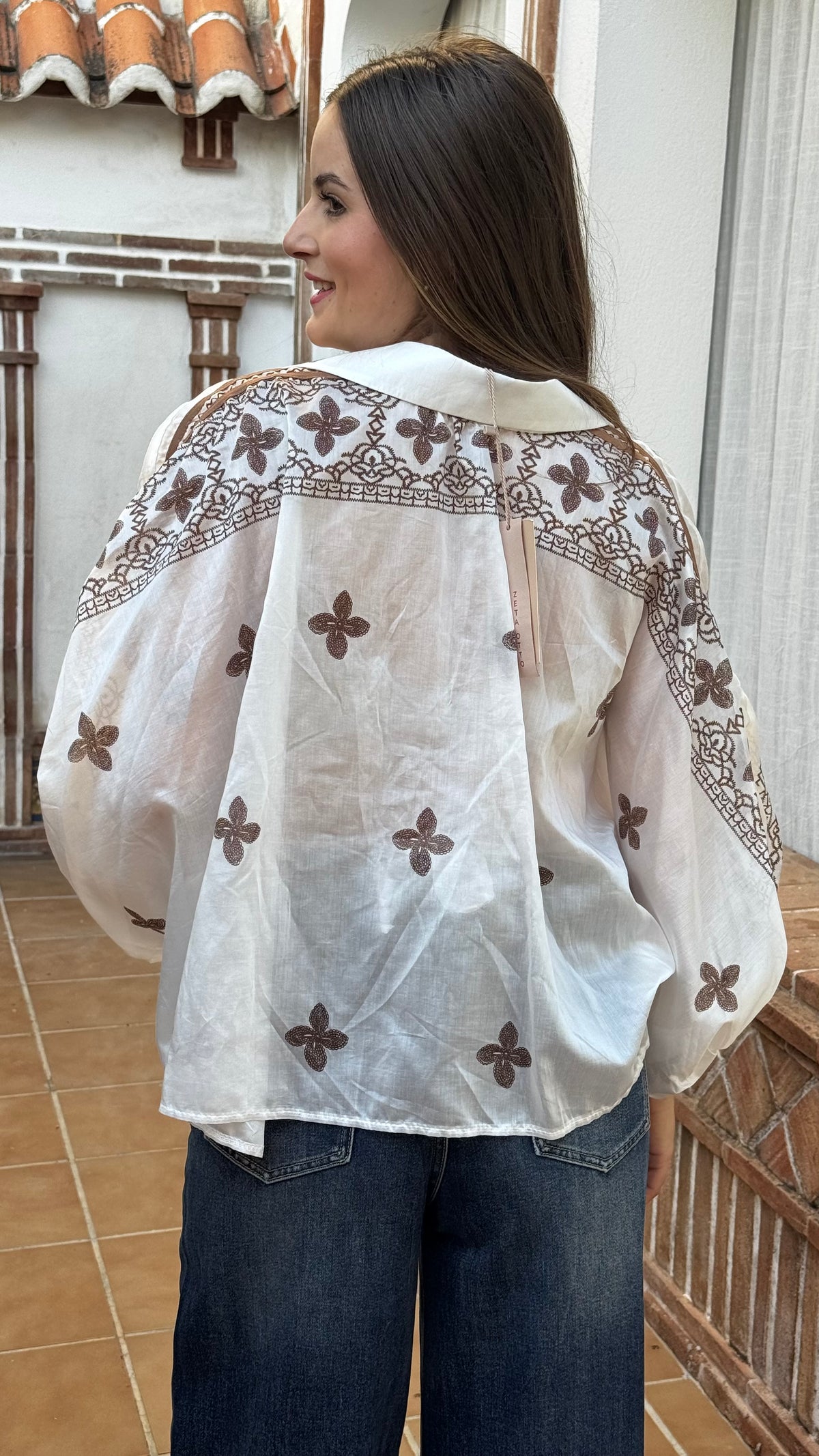 Camisa boho Gasa