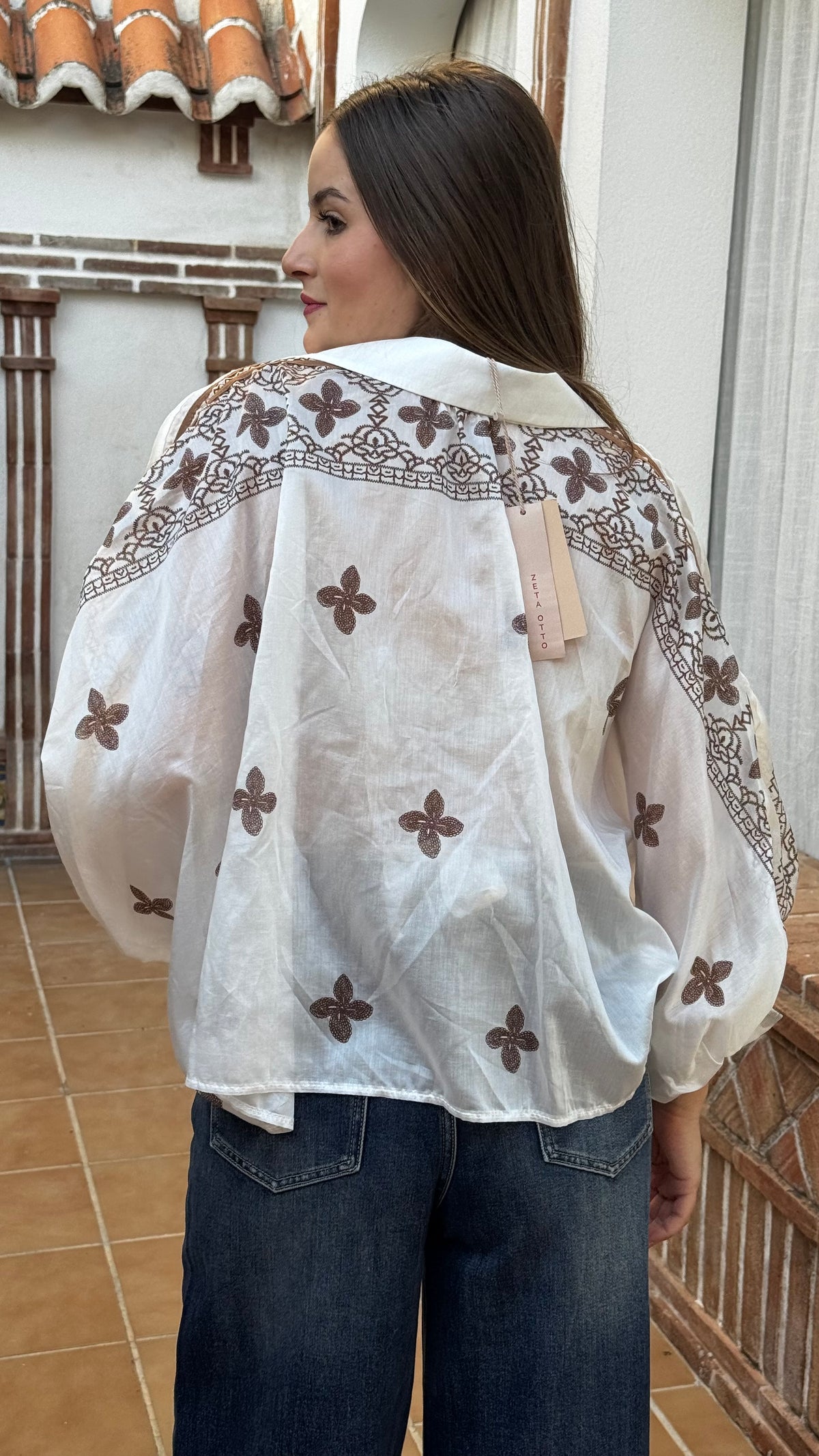 Camisa boho Gasa