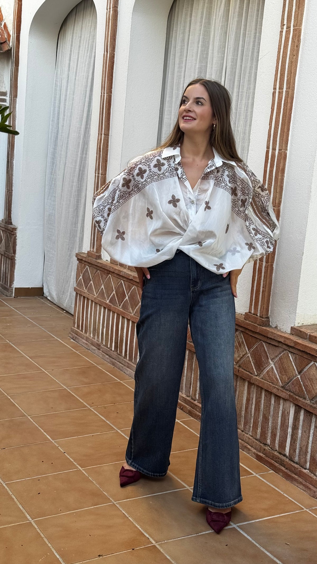 Camisa boho Gasa