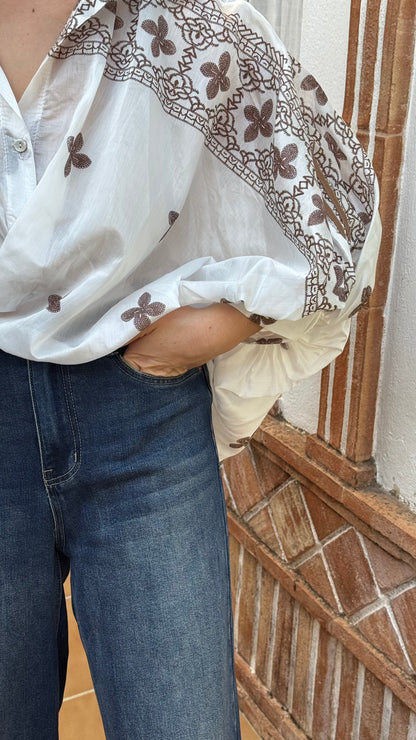 Camisa boho Gasa