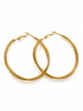 Aros dorado acero inoxidable